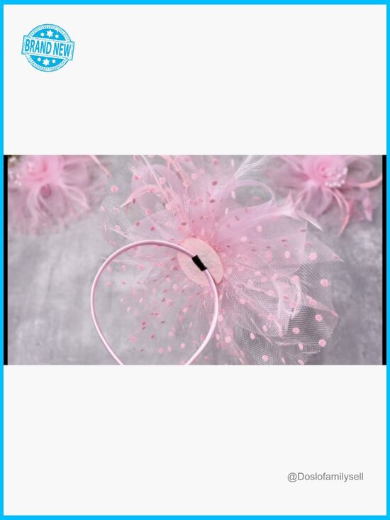 8 Fascinators Hat Set Retro Pillbox Headpieces Cocktail Tea Party Headwear for main image 4